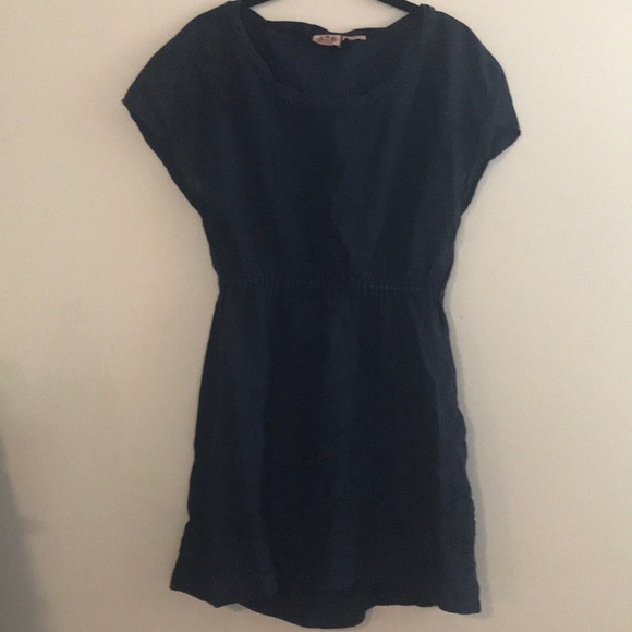 Juicy Couture size P navy linen dress - Picture 1 of 2